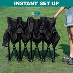 1MORE Soccer Bench - Portable Folding Team Bench, 6 Seats Foldable Sideline Benches, Soccer Chair with Bag & Backrest, Adult Team Chair for Football Camp Sport Events Outdoor Seating.Black-2PACK