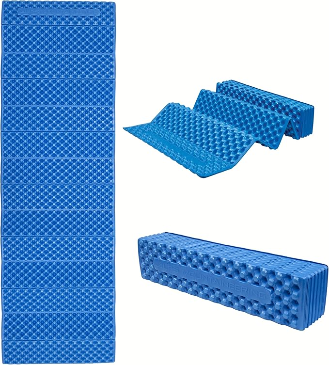 ALPS Mountaineering Foldable Foam Mat – Lightweight Portable Sleeping Pad with Tri-Fold Design, Cushioned Comfort & Compact Pack Size for Camping, Hiking, Backpacking & Outdoor Adventures