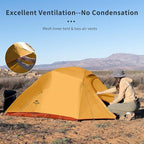 Naturehike Cloud Up 3 Person Backpacking Tent with Footprint - 3 Season Free Standing Lightweight 3 Person Camping Tent | with Footprint, Free Standing, Dome, Camping, Hiking, Waterproof