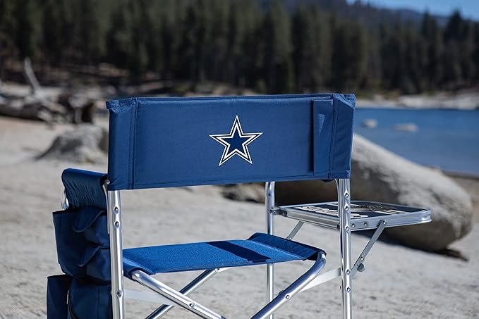Picnic TIME NFL Unisex-Adult NFL Sports Chair with Side Table, Beach Chair, Camp Chair for Adults