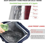 BeeGreen Insulated Cooler Bag with Handles Oversized Sturdy Leakproof Freezer Shopping Tote for Groceries Heavy Duty Thermal Food Delivery Bag Royal Blue
