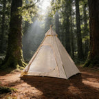 300D Oxford Fabric Pyramid Tent - Waterproof & Windproof Camping Tent for Backpacking & Hiking Trips