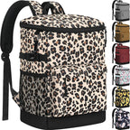 Cooler Backpack 33 Cans Backpack Coolers Insulated Leak Proof Soft Beach Cooler Bag for Men Women Ice Chest Backpack Camping Hiking Picnic Travel Cooler Lunch Backpack
