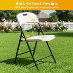 70.5" Foldable Outdoor Dining Set with 8 Fully assembled Dining Chairs for Easy Storage, Portable Patio Table and Chairs Set for Camping Picnic, Heavy Duty Patio Table Set for Garden Yard.