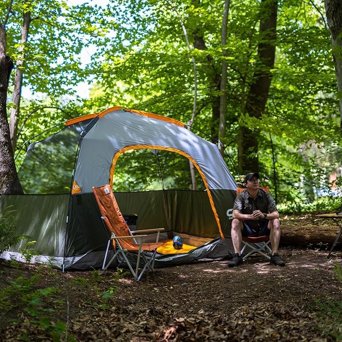 Tents for Camping 6 Person Tent Waterproof Windproof Double Layer Family Camping Tent, Easy Setup Dome Tent with Large Mesh Windows & Wider Door for Outdoor Camping & Hiking