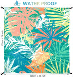 Beach Blanket Waterproof Sandproof Extra Large Beach Mat 79" X 83"/120"x108"for 1-8 Adults Quick Drying Durable Outdoor Picnic Mat for Beach Travel Camping Hiking