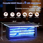 Large Solar Bug Zapper with High Powered for 4000 sq.ft, Powerful Outdoor Mosquito Zapper, Rechargeable Electric Fly Zapper for Patio Garden Backyard RV Camping Swimming Pool Pest Control