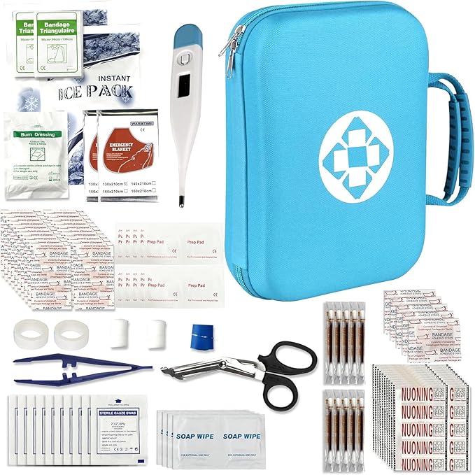 Car-Home Survival-Travel First-Aid Emergency-Kit - 299Piece Equipment Travel Supplies First Aid Set Home Essentials Camping Hiking AMORNING