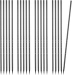 VEVOR Rebar Stakes, 24-Inch, Heavy-Duty 0.47 in Diameter, Straight Galvanized Steel Ground Anchors with Chisel Point End & Rust-Resistant Coating, for Gardening Support, Fence, Camping Tents (20-Pack)