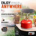 Camping Cookware Mess Kit Set with Stove - Backpacking Camping Pots and Pans Set, All in One Non-Stick Camping Cooking Set, Portable Stove, Hiking, Picnic, Outdoor & Camping Cookware Set