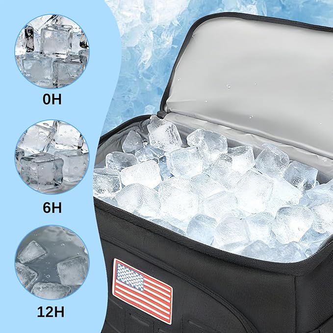 Goloni 40L Insulated Cooler Backpack, Leakproof Lightweight Soft-Sided Cooler with Cooler Compartment