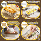 80 Pack Aluminum Loaf Pans with Lids Stickers and Parchment Paper Sheets,2.4Lb Heavy Duty Aluminum Foil Premium Bread Tins - 8.3" X 4.1" X 2.2" Disposable Baking Pans