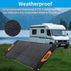 100W Portable Solar Panel for Power Station, Compatible with Jackery, Ecoflow, Bluetti, Anker and More Portable Power Stations, Weatherproof for Camping, RV, Emergency Power (100W)