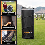 Pop Up Changing Tent with Floor for Beach, Car & School Sports – Self Standing -Collapsible Portable Privacy Tent for Camping – Tall, Waterproof, Foldable, Compact Dressing Room Tube