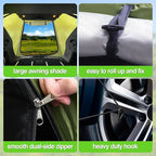 SUV Tailgate Tent with Awning - Waterproof SUV Tents for Camping, Car Hatchback Truck Roof Canopy Sun Shade Privacy Shelter for Outdoor Travel, Universal Fit Most SUV