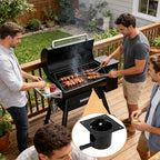 74254 Fire Burn Pot for Austin XL Pit Boss Parts,Pit Boss Pro SER 820-PS1 (Lowes),Traeger Fire Pot Replacement Traeger Ironwood 885, for Traeger,Most Pit Boss & Camp Chef Pellet Grills,Porcelain Steel