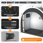 39.4" Larger Storage Shed Tent for Bike Motorcycle ebike eScooter Lawn Mower Outdoor Canopy Shelter Protection with Water Resistant Dustproof Windproof and Sunproof for RV Travel