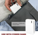 Heated Sleeping Bag Pad, Heated Sleeping Bag Liner, 3 Heating Zones,Heated Sleeping Bag Insert for Camping、Sofa、Chair