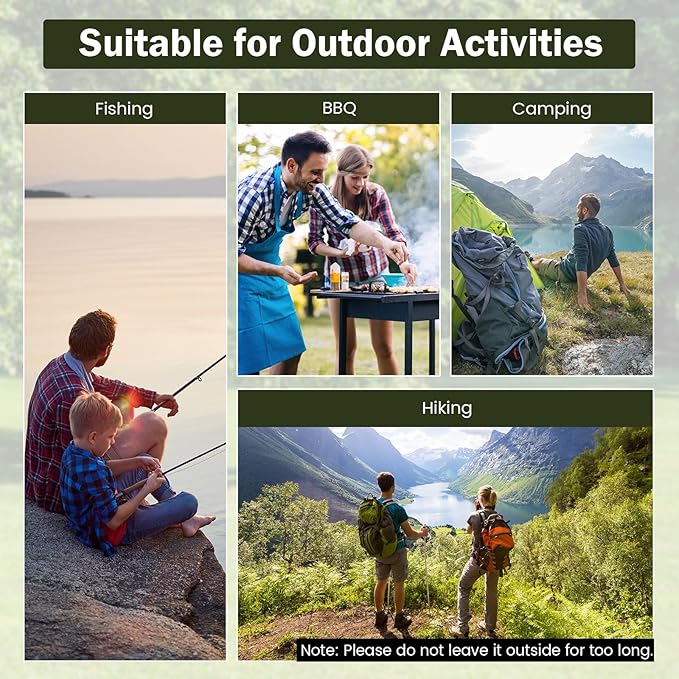 Giantex Camping Chairs 2 Pack, Folding Beach Chairs for 330lbs, Outdoor Butterfly Chair, Portable Lawn Chairs for Picnic Fishing Hiking Mountaineering, Lightweight Bamboo Frame No Assembly (Black)
