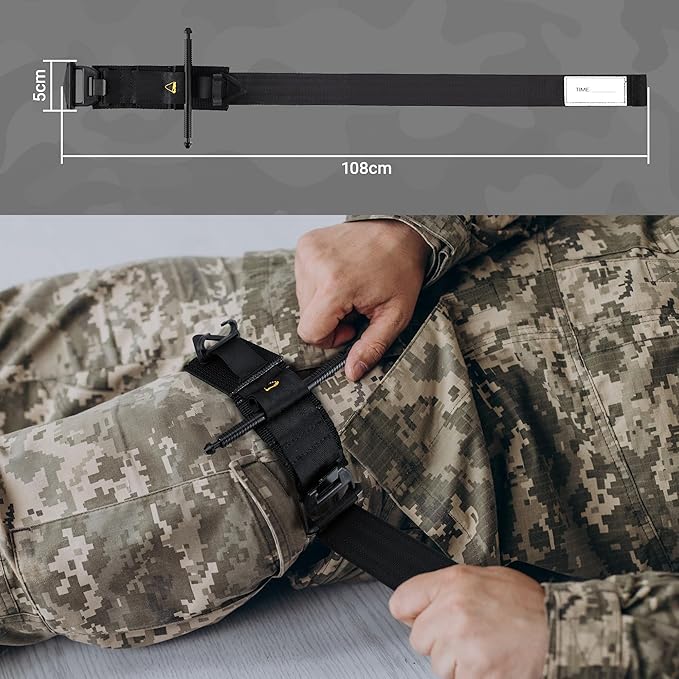 78 PCS IFAK Trauma Kit with Tourniquet, 6-Inch Israeli Bandage, Splint, Tactical First Aid Kit for Car, Camping, Hiking and Travel with Molle Bag (Stellar Black)