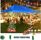 COBIZI 13x26 Heavy Duty Pop Up Canopy with 6 Sidewalls Party Tent Outdoor Wedding Large Event Tent with Roller Bag for Garden Lawn Waterproof UPF 50+ Easy Up, Blue (Framework Upgraded)