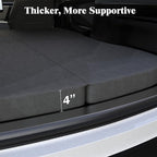 Ferlizer 4" Memory Foam Camping Mattress for Tesla Model Y, 76" x 43", Foldable Car Sleeping Pad with Plush Washable Cover, CertiPUR-US Certified, Dark Grey