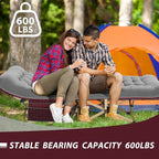 Folding Camping Cot for Sleeping, Portable Cots for Adults, Heavy Duty Cot Bed 550LBS(Max Load), Extra Wider Cots with Large Pocket for Outdoor, Office, Beach