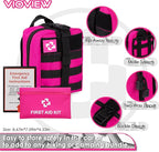Emergency Survival Kit and First Aid Kit, Self Defense Kit Safety Kit, Survival Gear and Equipment with Tactical Molle Pouch and Emergency Tent, Outdoor Adventure, Hiking, Hunting, Gifts for Men Women