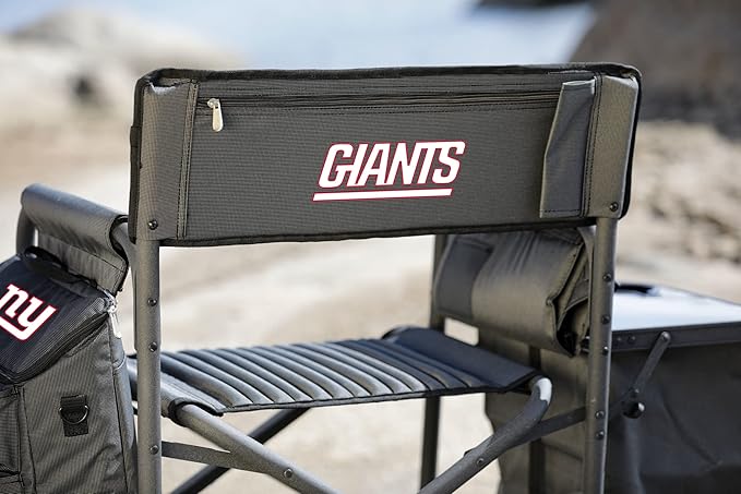 Picnic TIME NFL Unisex-Adult NFL Fusion Camping Chair with Side Table and Soft Cooler, Beach Chair for Adults, Lawn Chair