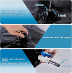 4000 L/1000 Gal Water Bladder Tank, Foldable Portable Water Storage Container, Emergency Water Bag for RV, Truck Bed, Fire Prevention, Drought Resistance, Black