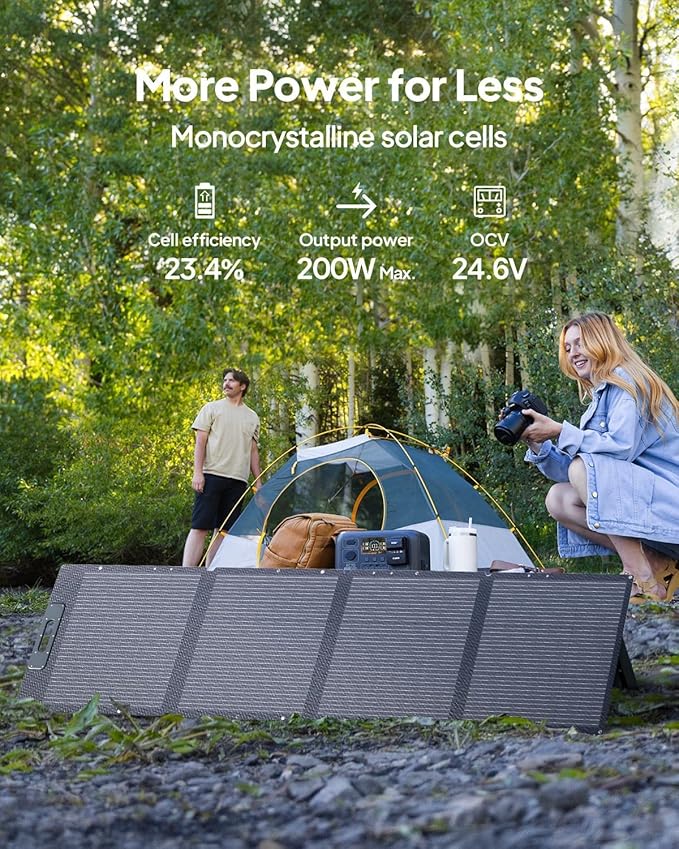BLUETTI Solar Generator AC180P with 200W Solar Panel Included (Ship Separately), 1440Wh Portable Power Station w/ 2 1800W (2700W Surge) AC Outlets, LFP Emergency Power for Camping, Off-grid, Outage