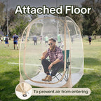 EighteenTek® Pod All Weather Sports Tent with Attached Floor, Instant Outdoor Bubble Tent, Rainproof Camping Sun Shelter for Sports Events Camping Fishing Cheering 1-4 Person