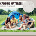 2 Pack Cot Mattress Topper Pad Quilted Foam Camping Single Soft Portable Sleeping Topper with Storage Bag Waterproof Non-Slip Bottom for Camp Cot Rv Bunk Narrow Twin Beds, 75 x 30 Inch