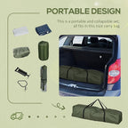 Camping Cot, Outdoor Folding Bed Set with Mattress, Sleeping Bag, Pillow, and Carry Bag, Comfortable and Portable, for Travel Camp Beach