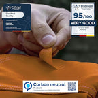 aZengear Repair Patches for Jackets, Tent, Shoe Toe, Air Mattress, Inflatables, PVC Gear - Waterproof, Self-Adhesive, Tear-Cold-Heat-Resistant, Down Puffer Coat (11 Pcs, Gold Orange)