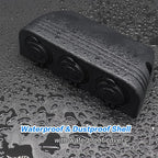 12-24 V 3 Hole Tent Type Power Distribution Sockets Cigarette Lighter Splitter Power Adaptor Combination Automotive Accessory Outlet for Car and Marine ﻿