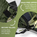 XL Queen Size 2 Person Double Sleeping Bag for Adults, Lightweight Compact with Flannel Liner & Thermolock Draft Tube, Machine Washable All Season Camping Travel
