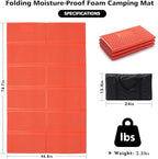 Camping Foam Sleeping Pad Lightweight Closed Cell Folding Camping Mat Moisture-Proof Camping Mattress Portable for Outdoor Hiking Mountaineering Blue