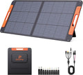 100W Portable Solar Panel with Solar Angle Guide,23.5% Efficiency Foldable Solar Charger for Jackery 300/Ecoflow River/Anker Solix,IP67 Waterproof Offgrid Power for Camping RV Battery Backup