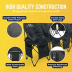 VictoryGear Portable Soccer Bench – 6 Seat Folding Team Chair with 8 Pockets & Carrying Bag – Lightweight Sideline Seating for Soccer, Baseball, Camping, Outdoor Events