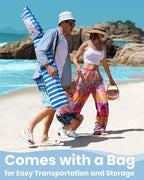 Qipi Beach Cabana - Easy to Set Up Canopy, Waterproof, Portable 6' x 6' Beach Shelter, Included Side Wall, Shade with UPF 50+ UV Protection, Ultimate Sun Umbrella - for Kids, Family & Friends