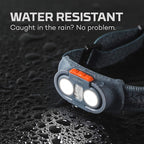 NEBO Einstein Powerful 500 Lumen Headlamp, Compact Low-Profile Headlamp with 5 Light Modes