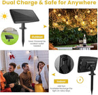 300FT Solar String Lights Outdoor Waterproof with Remote,G40 Solar Powered String Lights with 60+3 LED Shatterproof Bulbs, Dimmable Solar Patio Hanging Lights for Outside Backyard Party