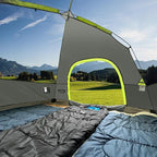 Tents for Camping 4 Person Tent Waterproof Windproof Double Layer Camping Tent, Easy Setup Dome Tent with Large Mesh Windows & Wider Door for Outdoor Camping & Hiking