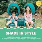 Baby Delight Go with Me Duo Deluxe Portable Chair | for Kids | Double Seat | Indoor and Outdoor | Teal