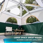 UNP Tents 6 Person Waterproof Windproof Easy Setup,Double Layer Family Camping Tent with 1 Mesh Door & 5 Large Mesh Windows -10'X9'X78in(H)