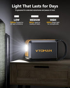 VTOMAN Jump100 88.8Wh/100W+Jump 600X 299Wh/600W Portable Power Station, LiFePO4 Battery Solar Generator for Camping, Hiking, Fishing, Home Backup
