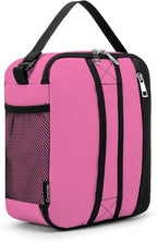 BEIMILY Lunch Box for Men Women Adults,Small Insulated Lunch Bag for Office Work Picnic,Reusable Portable Lunchbox,Soft Cooler Tote Bag(Pink)