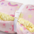 Bunnikins & Clover Toddler Nap Mat with Removable Pillow, Nap Mats for Preschool, Easy Clean Toddler Nap Pad for Kindergarten, Kids Sleeping Bag for Travel Camping