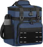 Lunch Box Cooler Bag - Insulated Tactical Lunchbox for Men - Large Lunch Pail Kit for Adults Work Outdoor Shifts Trips Blue 16L